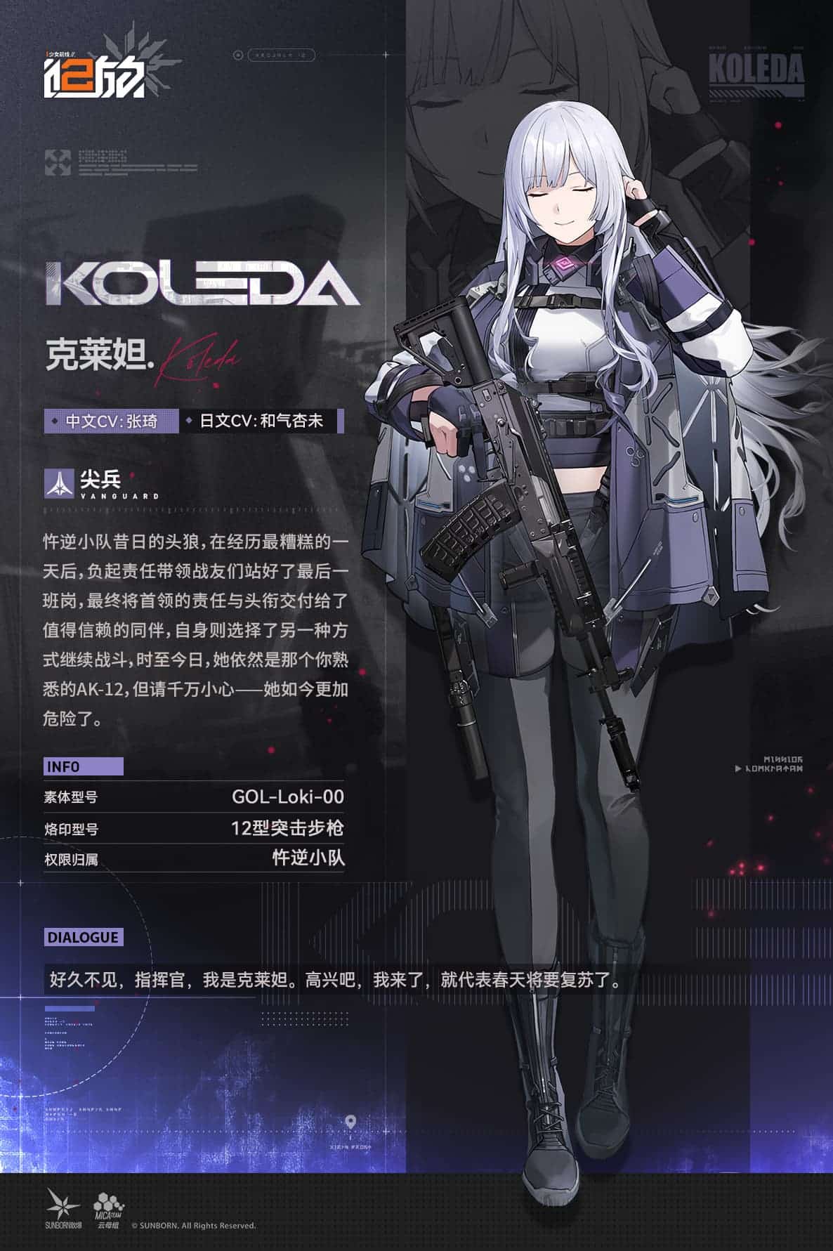 《少女前线2：追访》AK12克莱妲人形技能全解