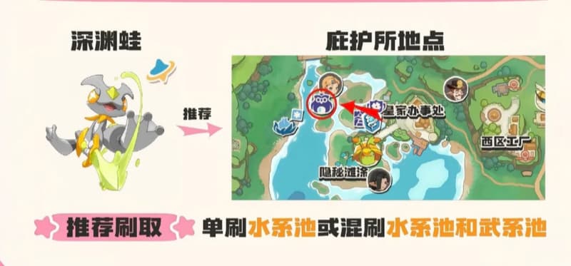 《洛克王国：世界》S3赛季异色精灵深渊蛙刷取点位一览