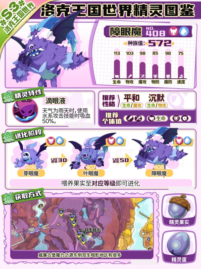 《洛克王国：世界》S3赛季障眼魔性格捕捉全攻略