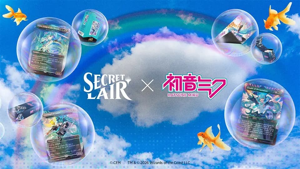 秘室珍品上新！集换式卡牌游戏《万智牌》正式推出初音未来卡牌