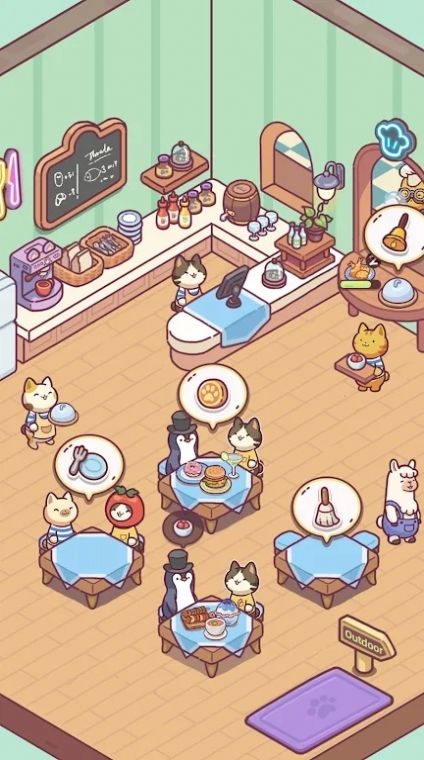 猫猫旅行餐厅截图0