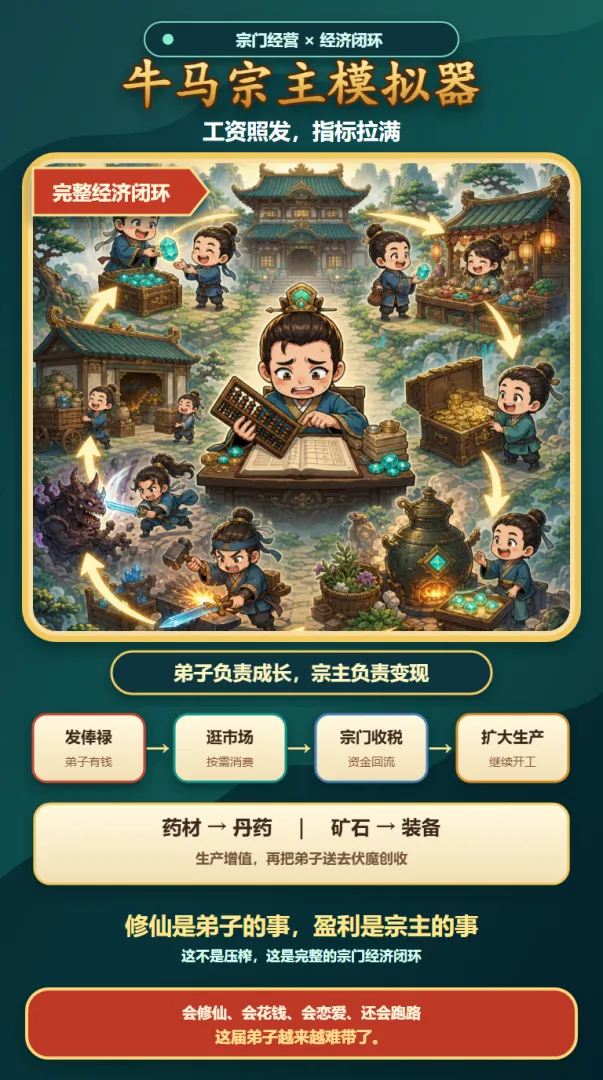 牛马宗主模拟器截图1